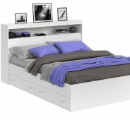Купить кровать с закроватным модулем дсп в интернет-магазине На Матрасе.ру в Москве по низкой цене
