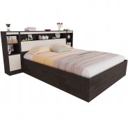 Купить двуспальные кровати с закроватным модулем от <%min_price%> р в интернет-магазине НаМатрасе в Москве